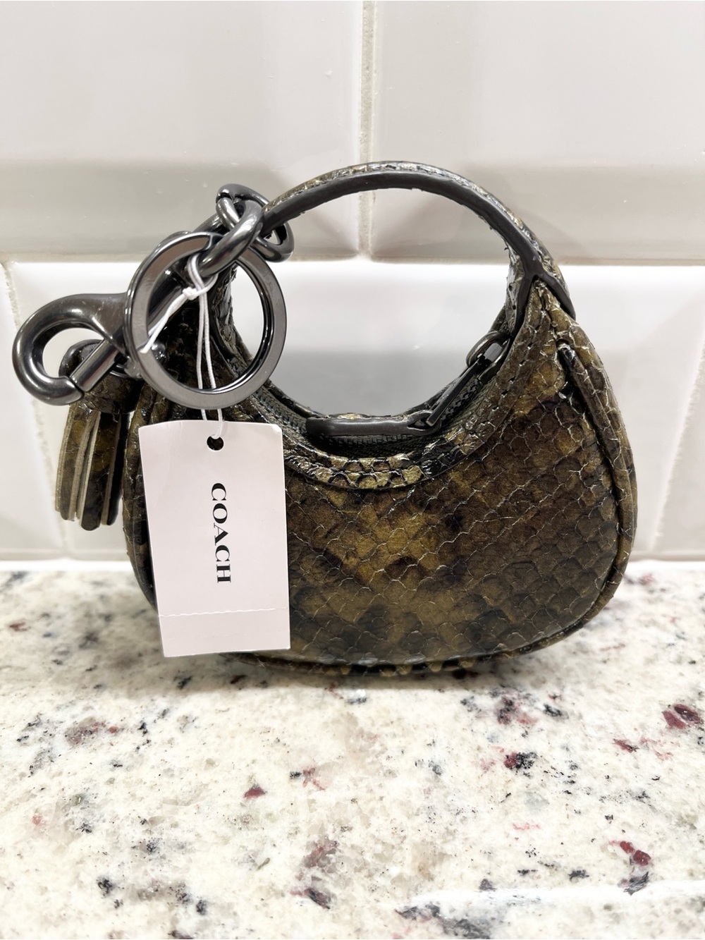 Coach Carmen Mini Bag Charm Key Fob NWT - Picture 4 of 11